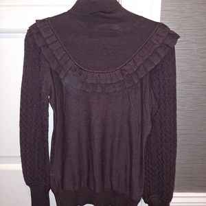 Rebecca Taylor wool turtleneck dark burgandy